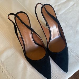 Sportmax Suede Black Heels